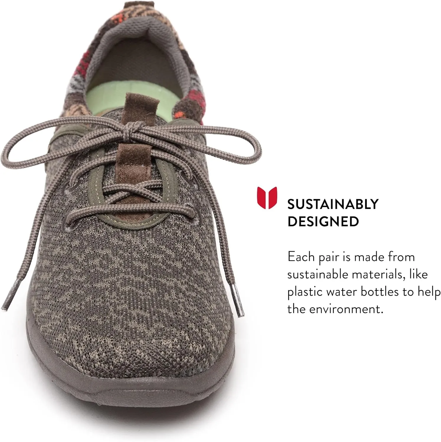 Minnetonka Women??s Ecowise Anew-Knit Casual Sneakers
