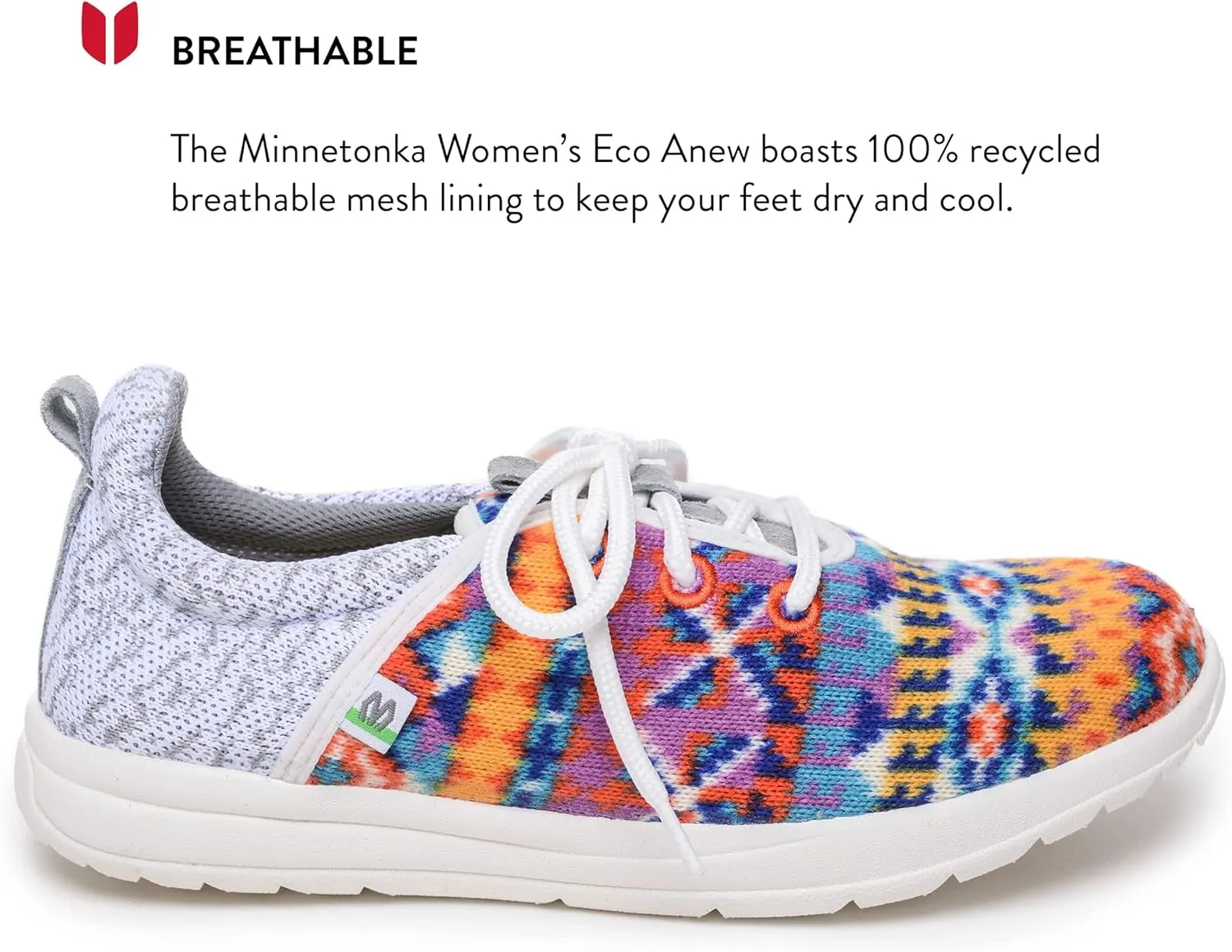 Minnetonka Women??s Ecowise Anew-Knit Casual Sneakers