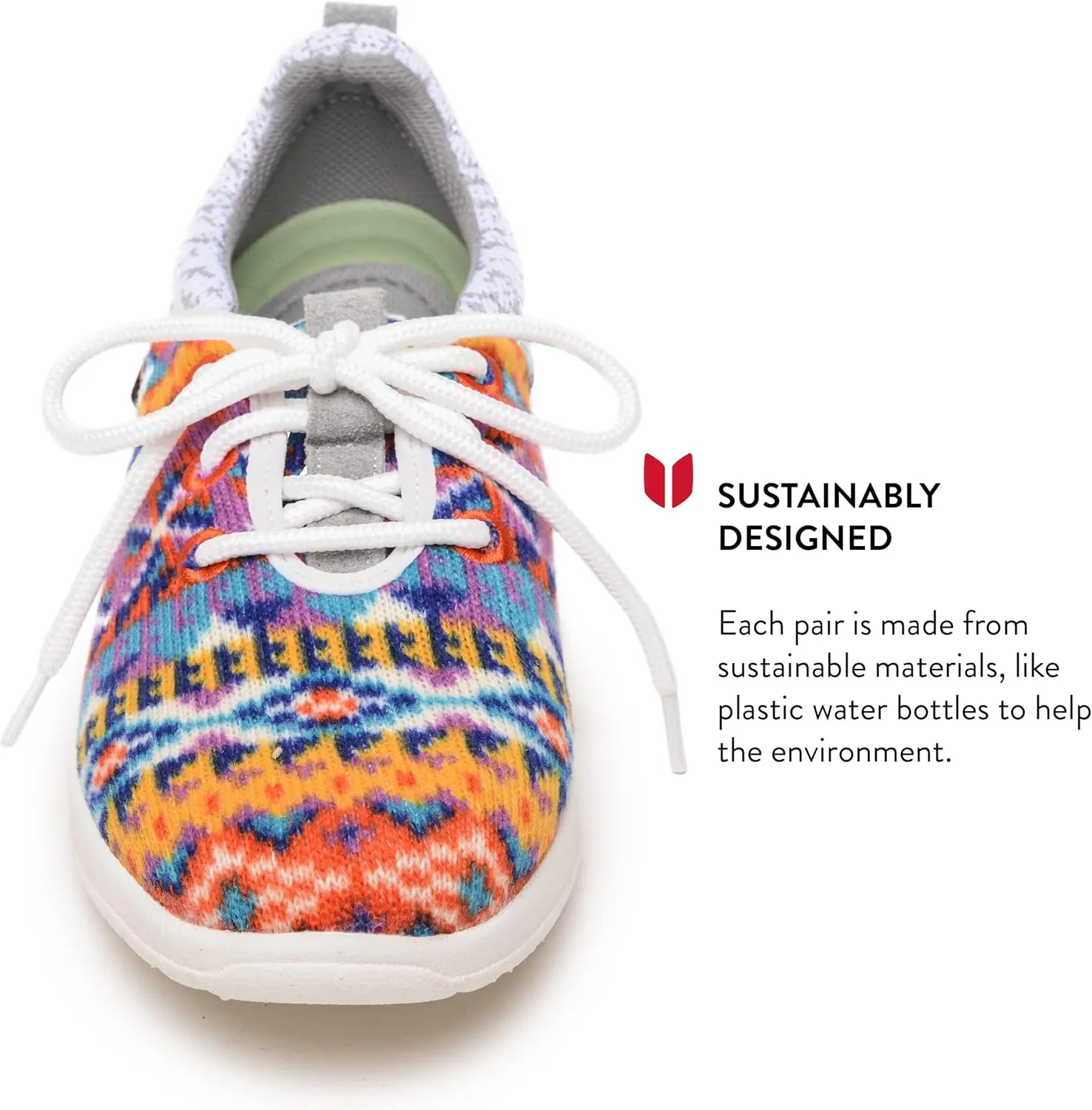 Minnetonka Women??s Ecowise Anew-Knit Casual Sneakers