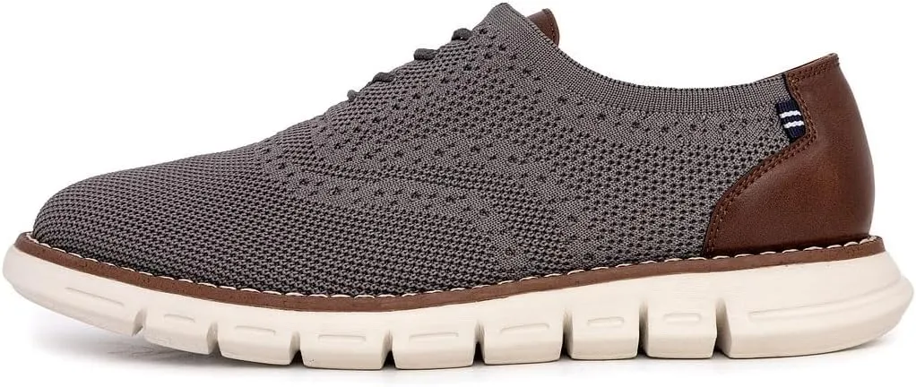 Nautica Men's Knit Dress Oxford Dress Sneakers: Breathable, Stylish, Lightweight & Comfortable - Ideal for Business or Walking