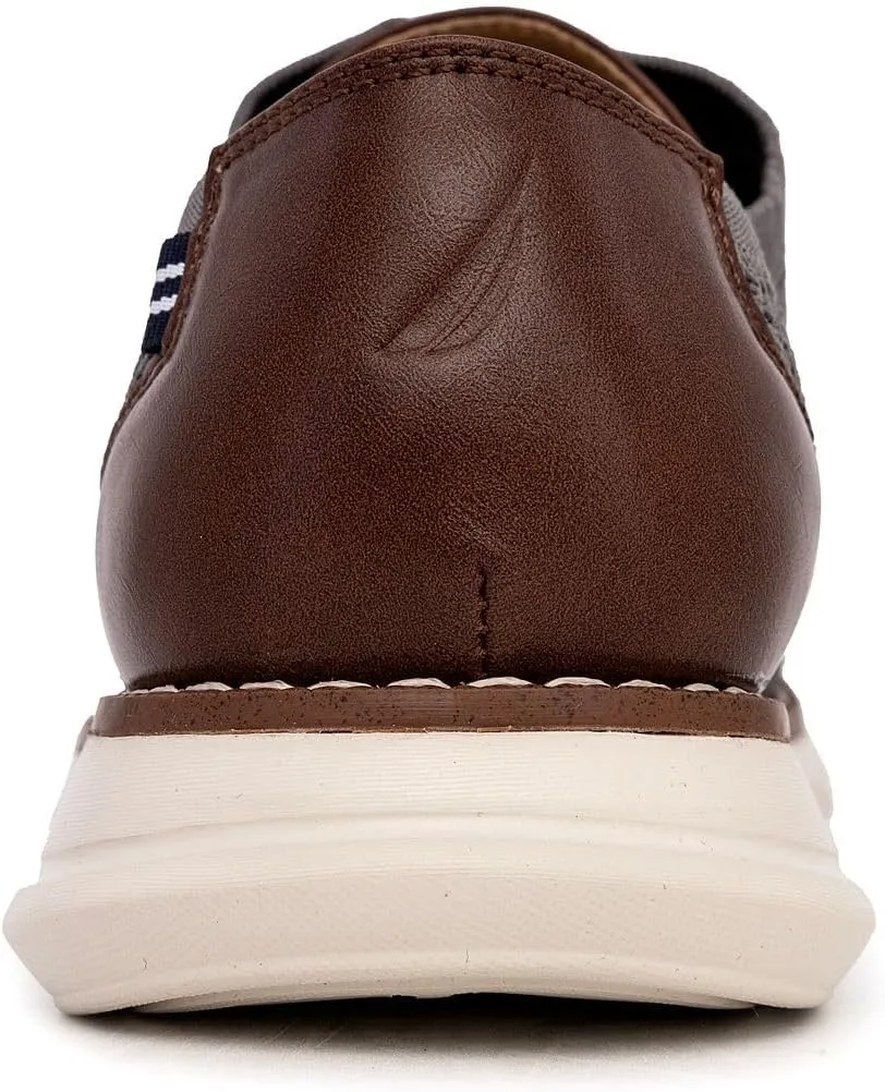 Nautica Men's Knit Dress Oxford Dress Sneakers: Breathable, Stylish, Lightweight & Comfortable - Ideal for Business or Walking