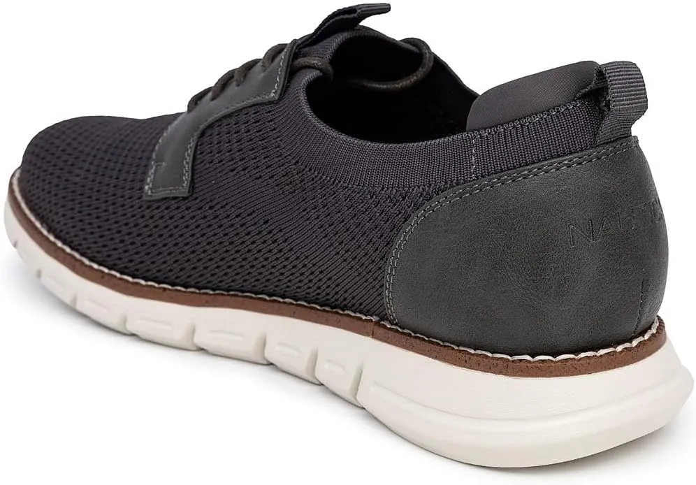 Nautica Men's Knit Dress Oxford Dress Sneakers: Breathable, Stylish, Lightweight & Comfortable - Ideal for Business or Walking
