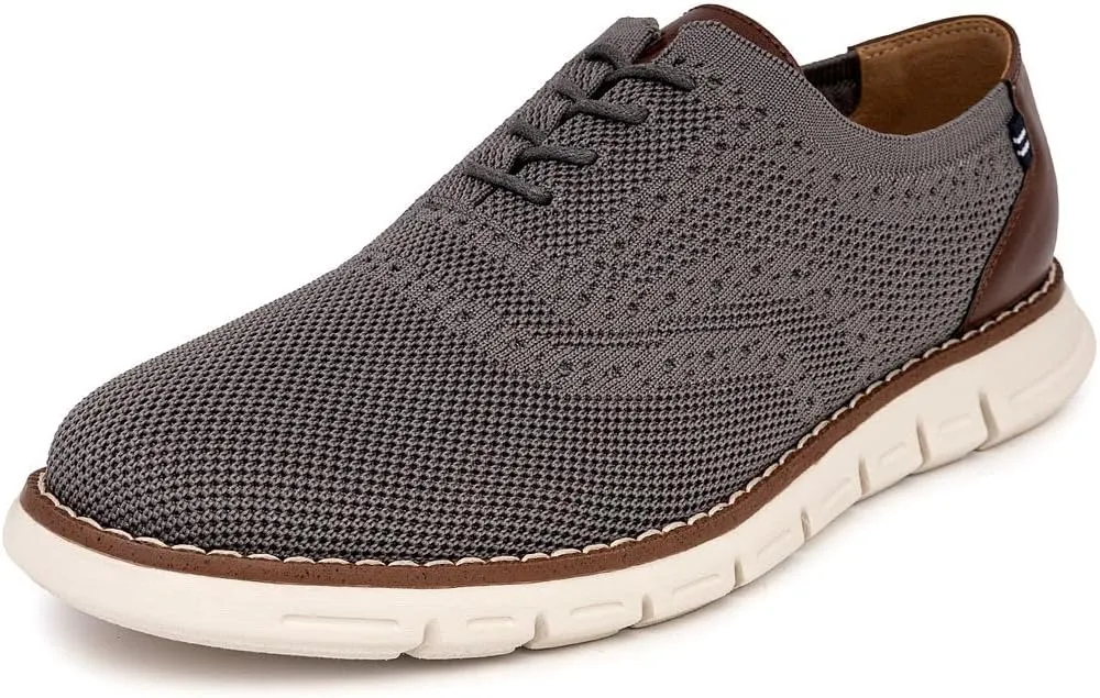 Nautica Men's Knit Dress Oxford Dress Sneakers: Breathable, Stylish, Lightweight & Comfortable - Ideal for Business or Walking