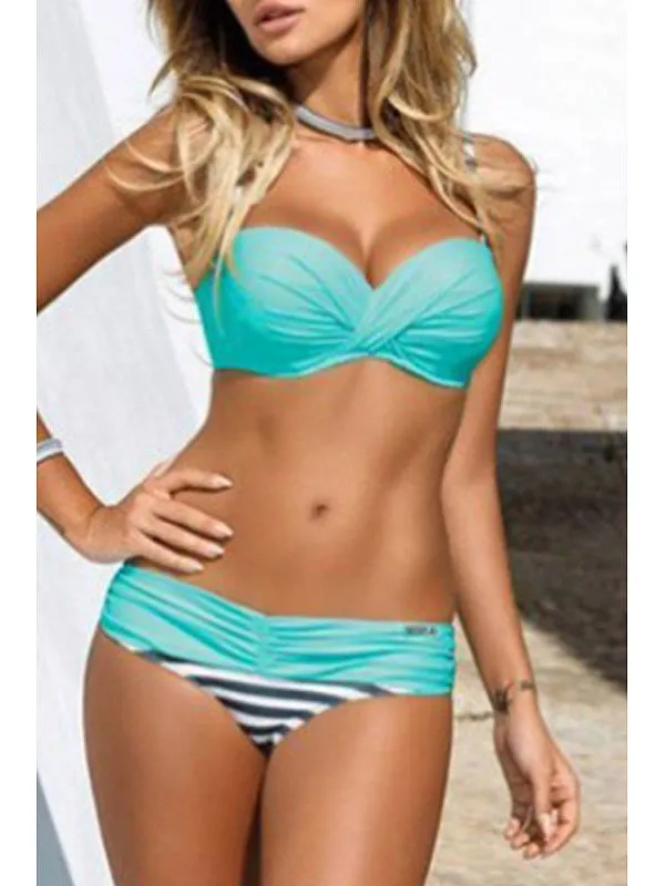 New Sexy Candy Color Bikini Set Swimwear
