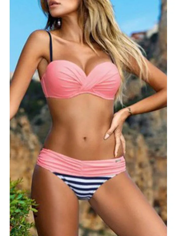 New Sexy Candy Color Bikini Set Swimwear