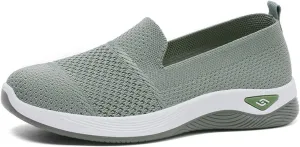 Orthopedic Shoes for Women Non-Slip Arch Support Slip on Shoes Go Walking Slip on Diabetic Foam Shoe Breathable Soft Comfort Wear Arch Support Sneakers Athletic Walking Sneaker