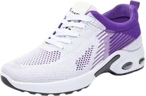 Orthopedic Shoes for Women Wide Width Toe Shoes with Arch Support Stylish Walking Sneakers Mesh Air Cushion Plantar Fasciitis Shoe for Gym Workout Tennis Sports Running Sneakers