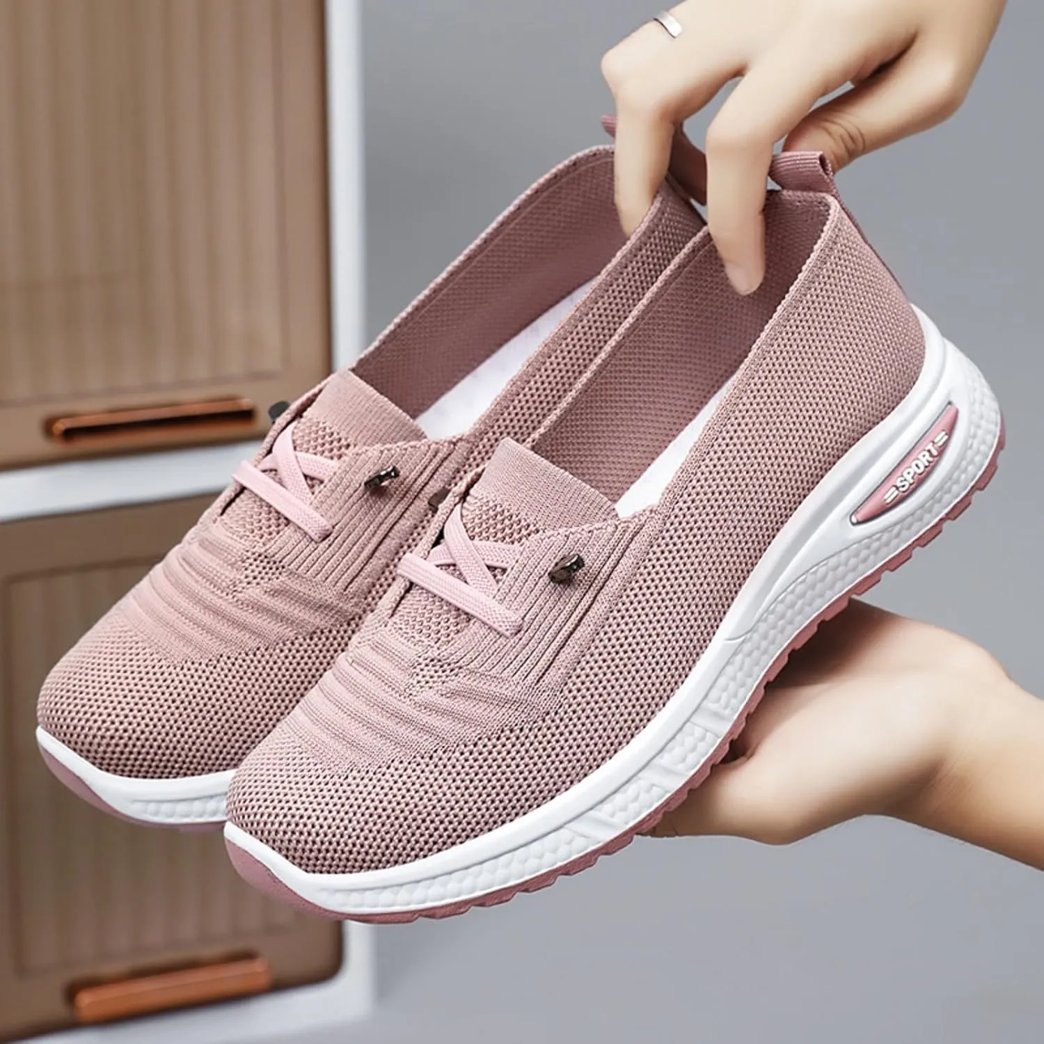 Orthopedic Shoes for Women, Womens Non-Slip Walking Sneakers Breathable Tennis Shoes Comfortable Arch Support Shoes