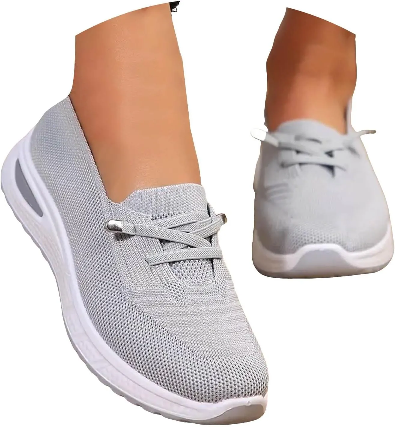Orthopedic Shoes for Women, Womens Slip On Walking Sneakers Breathable Tennis Shoes Comfortable Arch Support Shoes