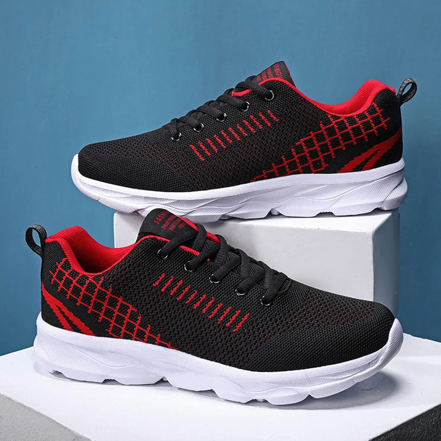 Orthopedic Sneakers for Women Breathable Lightweight Lace-Up Sneaker Wide Width Running Shoes with Arch Support