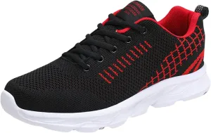 Orthopedic Sneakers for Women Breathable Lightweight Lace-Up Sneaker Wide Width Running Shoes with Arch Support