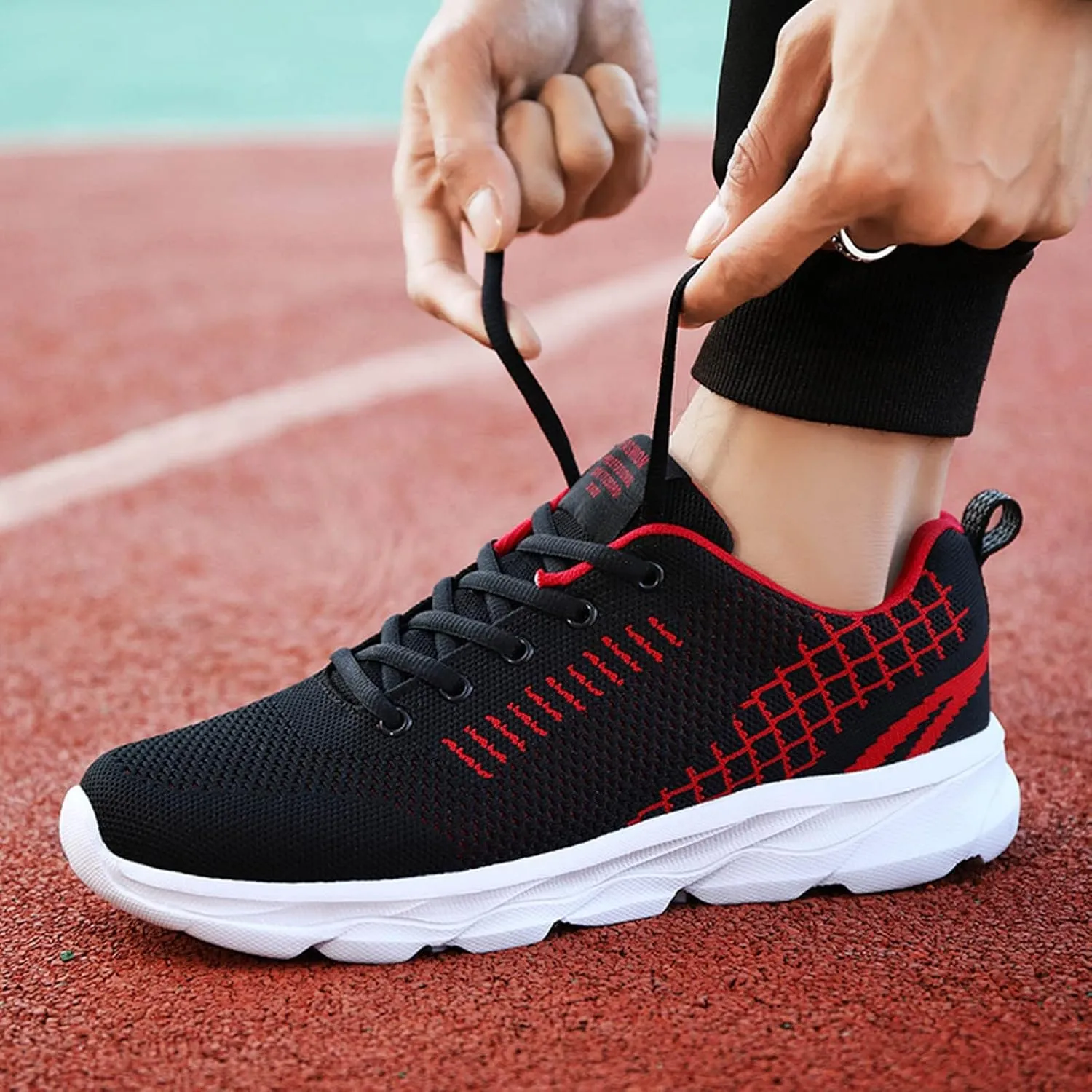 Orthopedic Sneakers for Women Breathable Lightweight Lace-Up Sneaker Wide Width Running Shoes with Arch Support