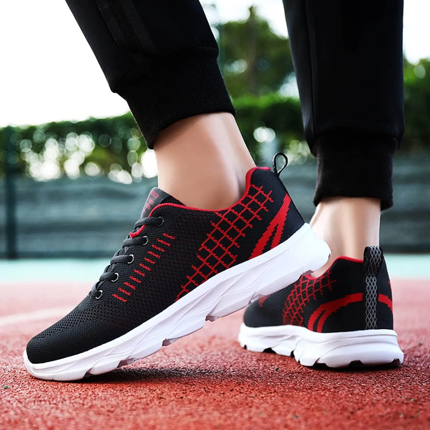 Orthopedic Sneakers for Women Breathable Lightweight Lace-Up Sneaker Wide Width Running Shoes with Arch Support