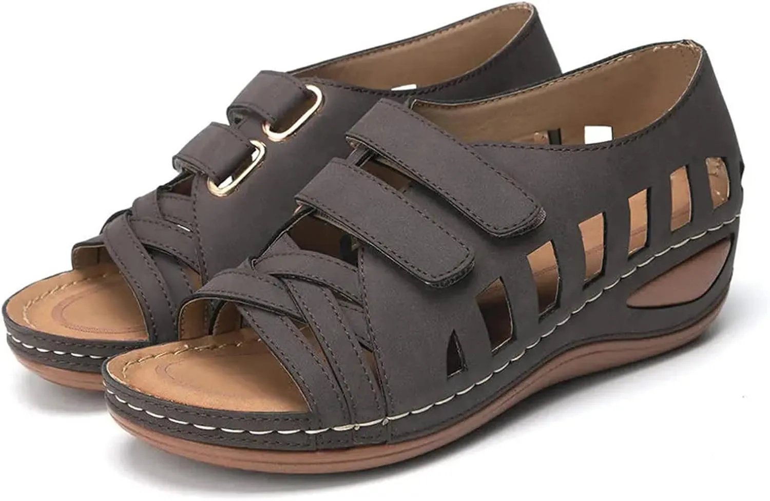 Orthopedic Summer Sandals for Women Adjustable Arch Support Flip Flops Comfortable Walking Shoes Plantar Fasciitis Relief Beach Yoga Slides