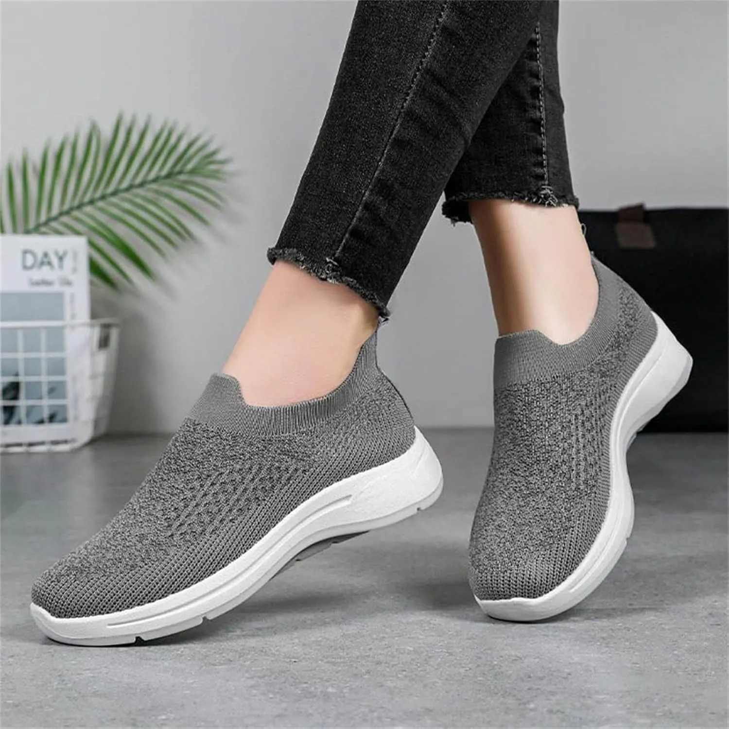 Orthopedic Walking Shoes for Women,2025 New Orthowalkway Womens Shoes,Woven Orthopedic Breathable Walking Sneaker Non-Slip Arch Support Slip on Shoes