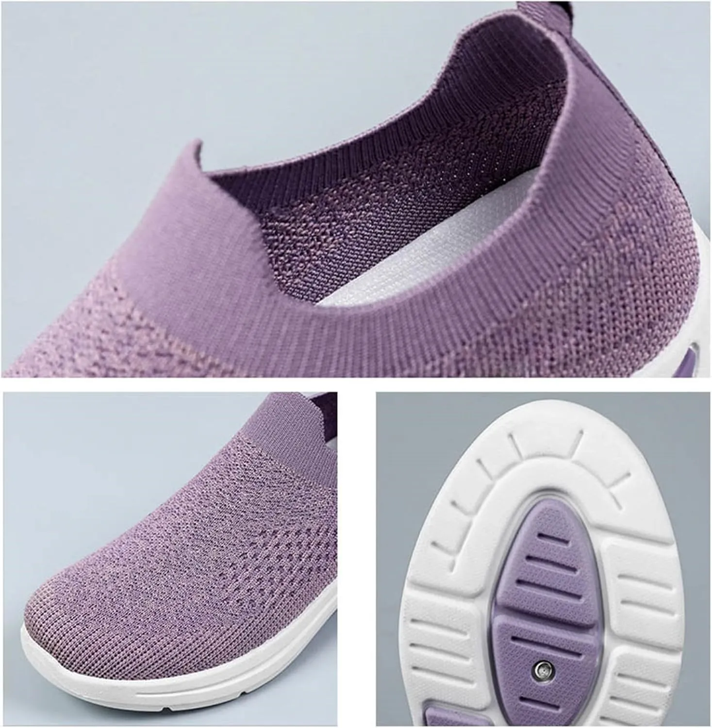 Orthopedic Walking Shoes for Women,2025 New Orthowalkway Womens Shoes,Woven Orthopedic Breathable Walking Sneaker Non-Slip Arch Support Slip on Shoes