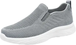 Orthopedic Woven Breathable Soft Slip On Arch Support Mesh Casual Running Shoes Wide Width Walking Sneaker