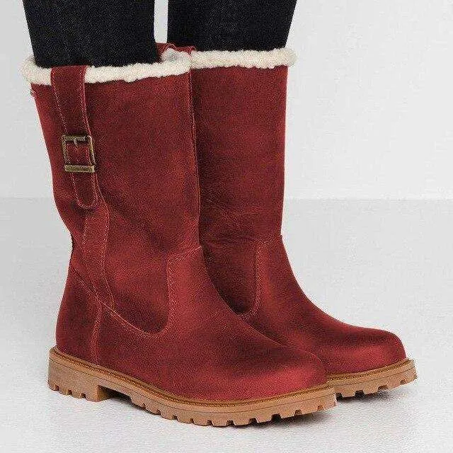 Platform Mid-Calf Warm Winter Boots