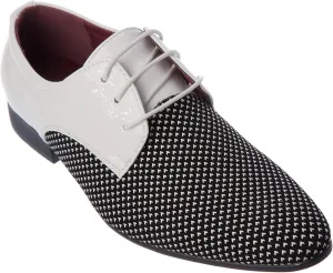 plum04 Mens Oxford Lace-Up Dress-Shoes