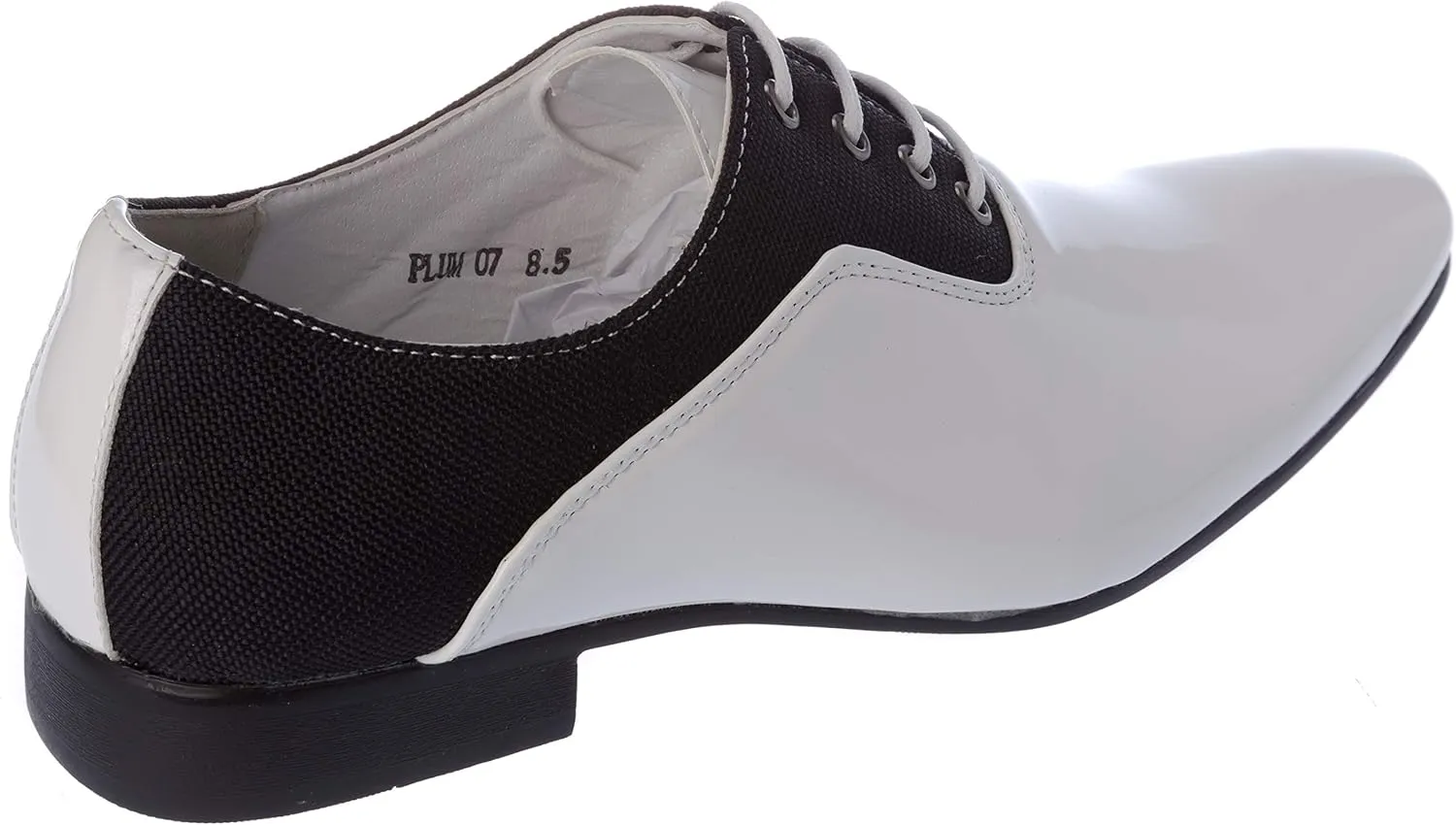 plum07 Mens Oxford Lace-Up Dress-Shoes