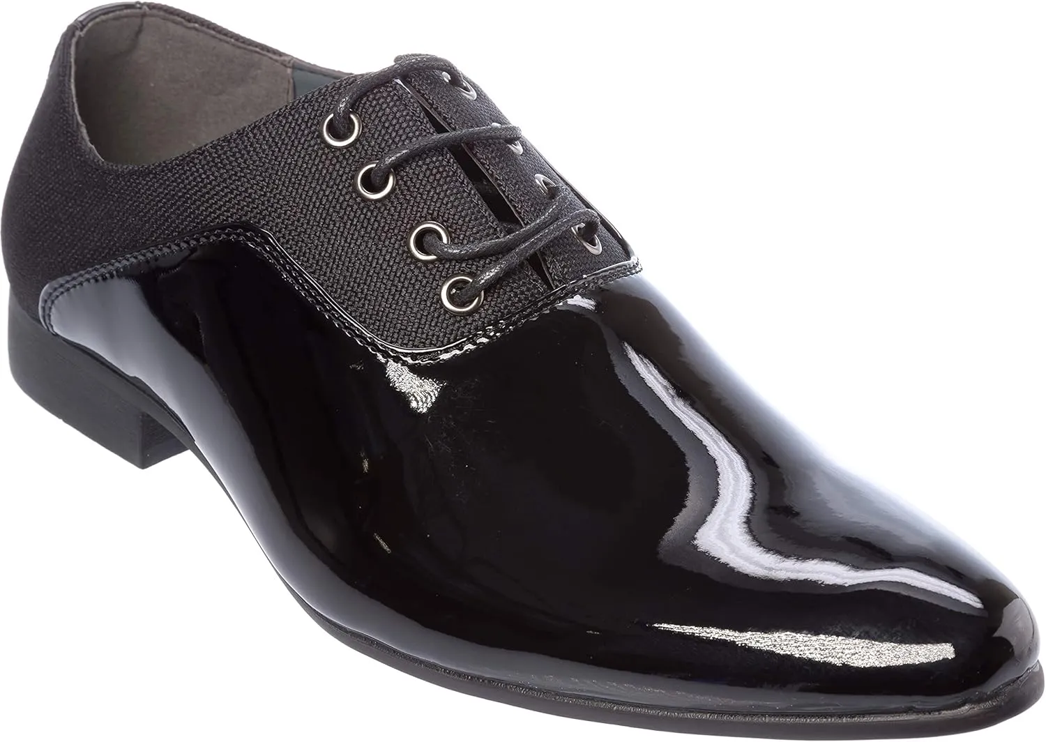 plum07 Mens Oxford Lace-Up Dress-Shoes