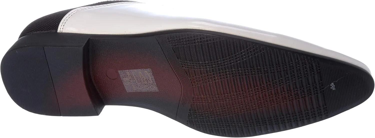 plum07 Mens Oxford Lace-Up Dress-Shoes