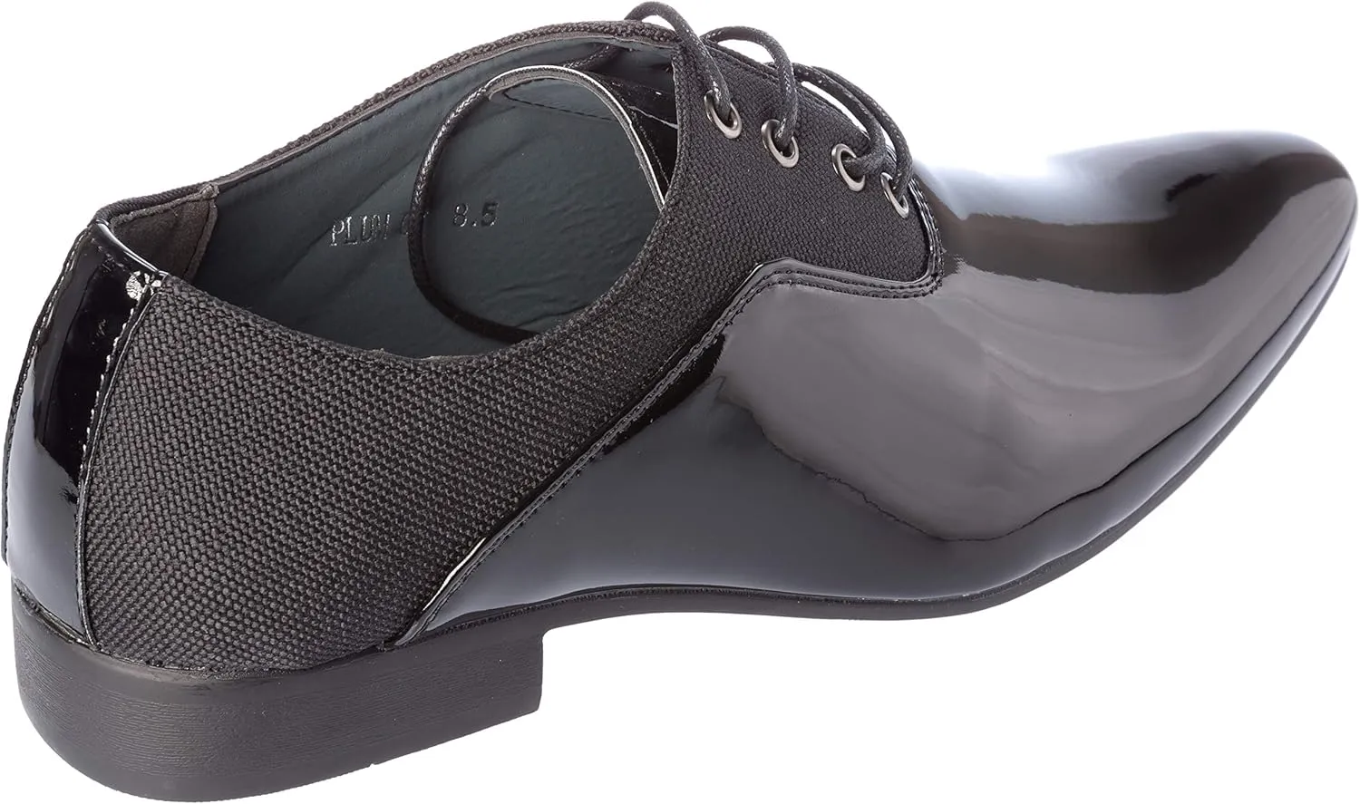 plum07 Mens Oxford Lace-Up Dress-Shoes