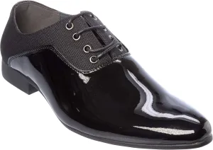 plum07 Mens Oxford Lace-Up Dress-Shoes