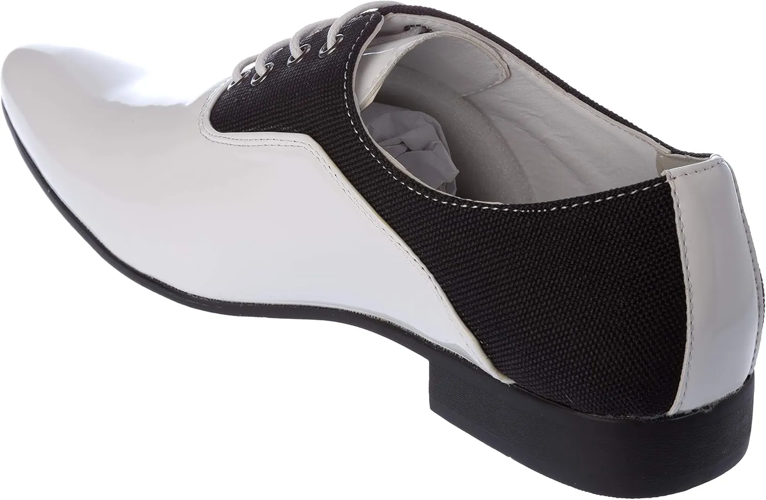 plum07 Mens Oxford Lace-Up Dress-Shoes