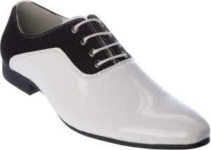 plum07 Mens Oxford Lace-Up Dress-Shoes