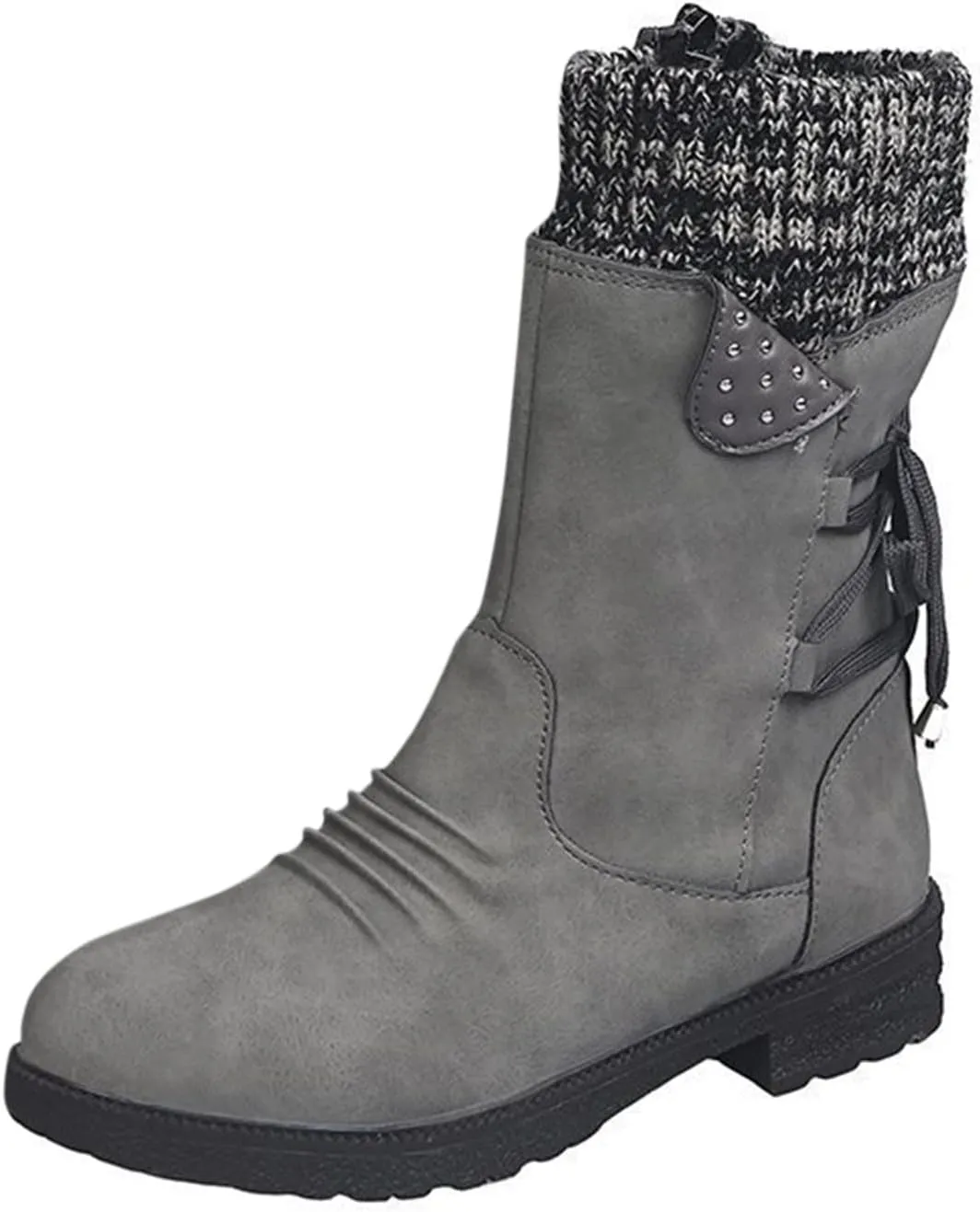 SBGMoSJ Winter Boots for Women Waterproof Snow Wide Calf Non Slip Winter Boots for Women Waterproof Snow Winter Boots for Women Waterproof Tall Zapatos Para La Nieve De Mujer Botas De Invierno