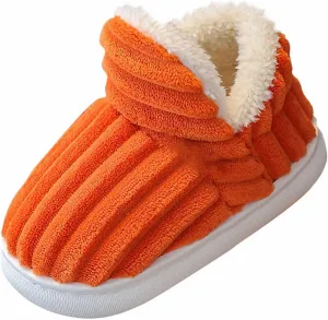 Slipper Booties Kids Flat Cozy Stylish Slipper, Winter Fuzzy Warm Cute Non-Slip Thick-Soled Cozy Children House Shoes