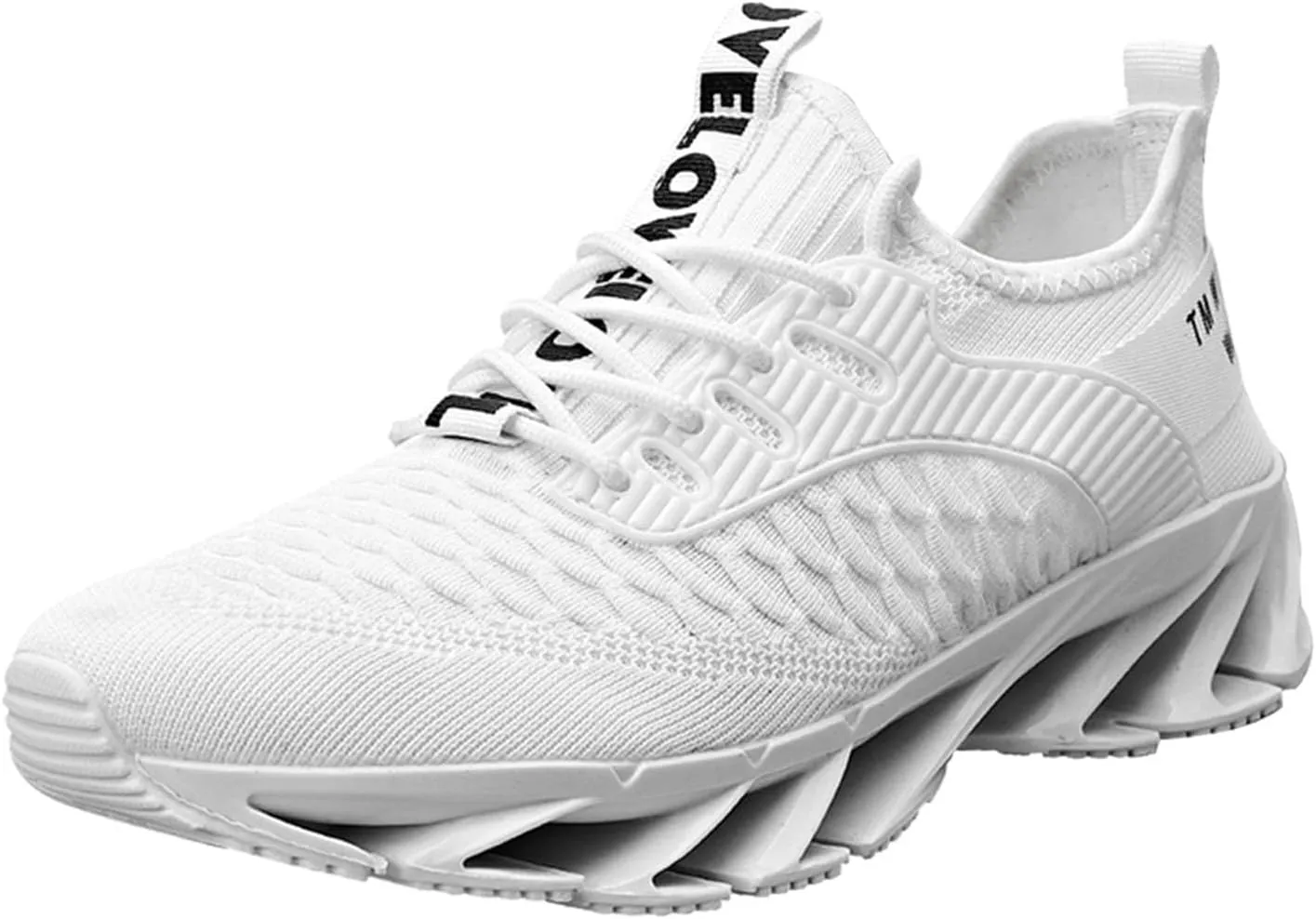 Sneakers Height Boosting Shoes for Men Walking Shoes Comfort Non Slip Breathable Knit Slip On Sneaker Laces for Men