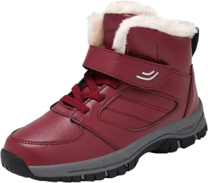 Snow Boots for Women Cute Size 11 Womens Waterproof Winter Boots Ankle Zip Women's Boots Winter Leather Slip on Snow Boots for Women Botas De Invierno Mujer Elegantes
