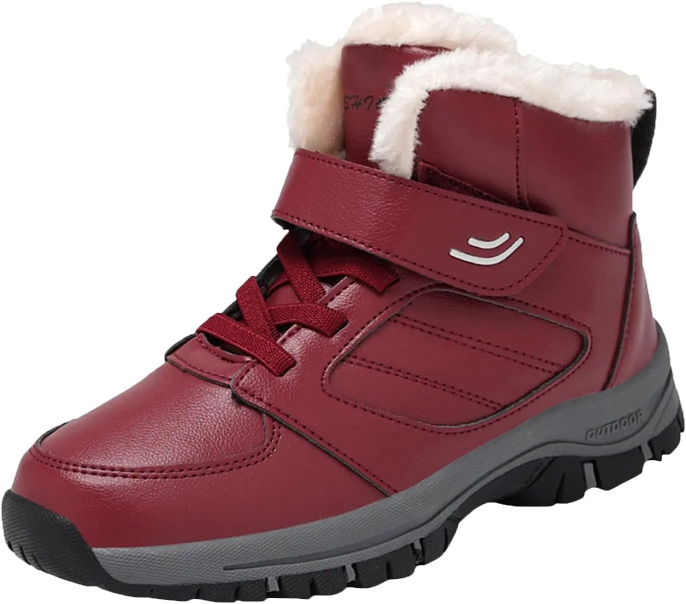 Snow Boots for Women Cute Size 11 Womens Waterproof Winter Boots Ankle Zip Women's Boots Winter Leather Slip on Snow Boots for Women Botas De Invierno Mujer Elegantes