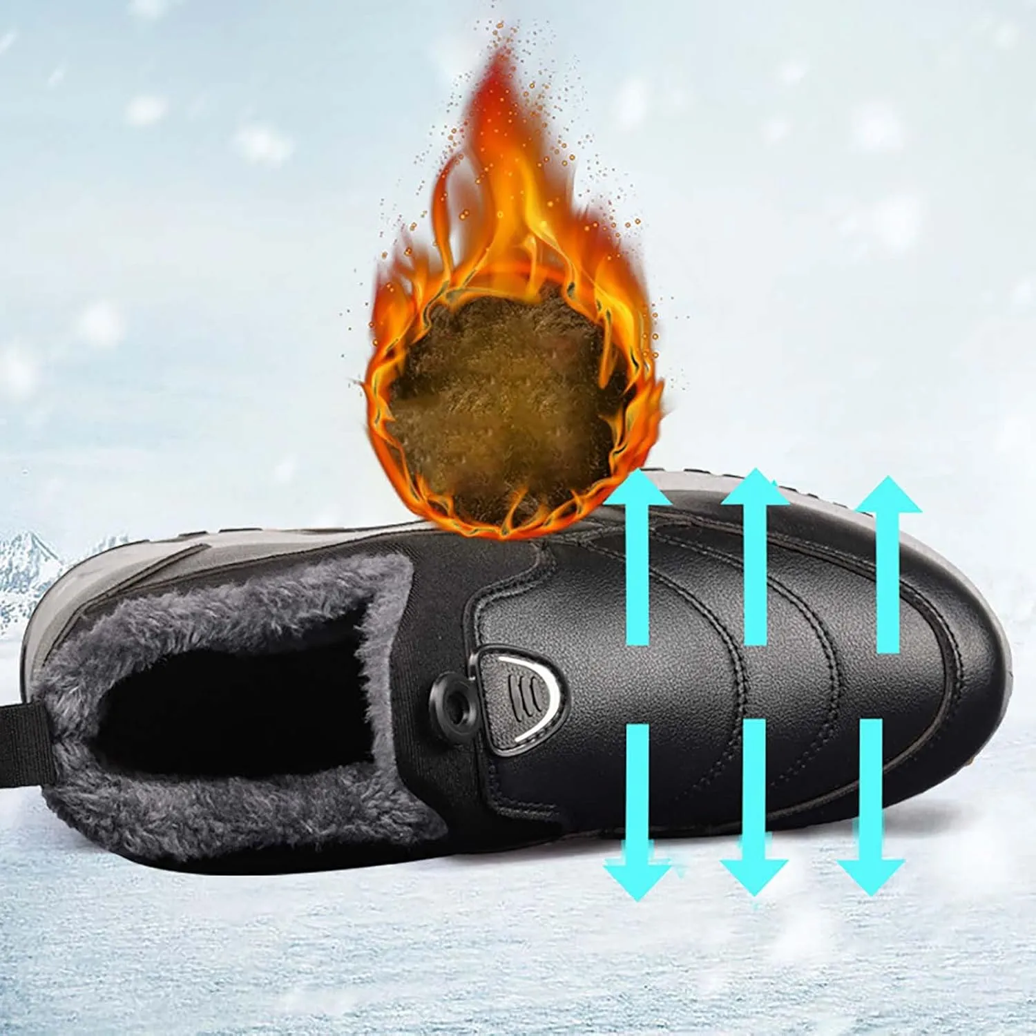Snow Boots for Women Wide Leg Winter Boots Women Wide Width Slip On Boots for Women Winter Boots for Women 2024 Women's Snow Boots Wide Width Black of Friday Deals 2024