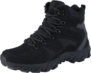 Snow Boots Men Warm Furry Lined Footwear Waterproof Outdoor Casual Winter Boots Slip on Ankle Booties Non-slip Climbing Shoes Hiking Boots