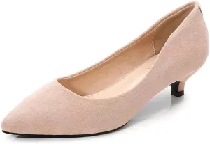 Stunner Women's Classic Fashion Pointed Toe Low Heel Dress Pumps Shoes