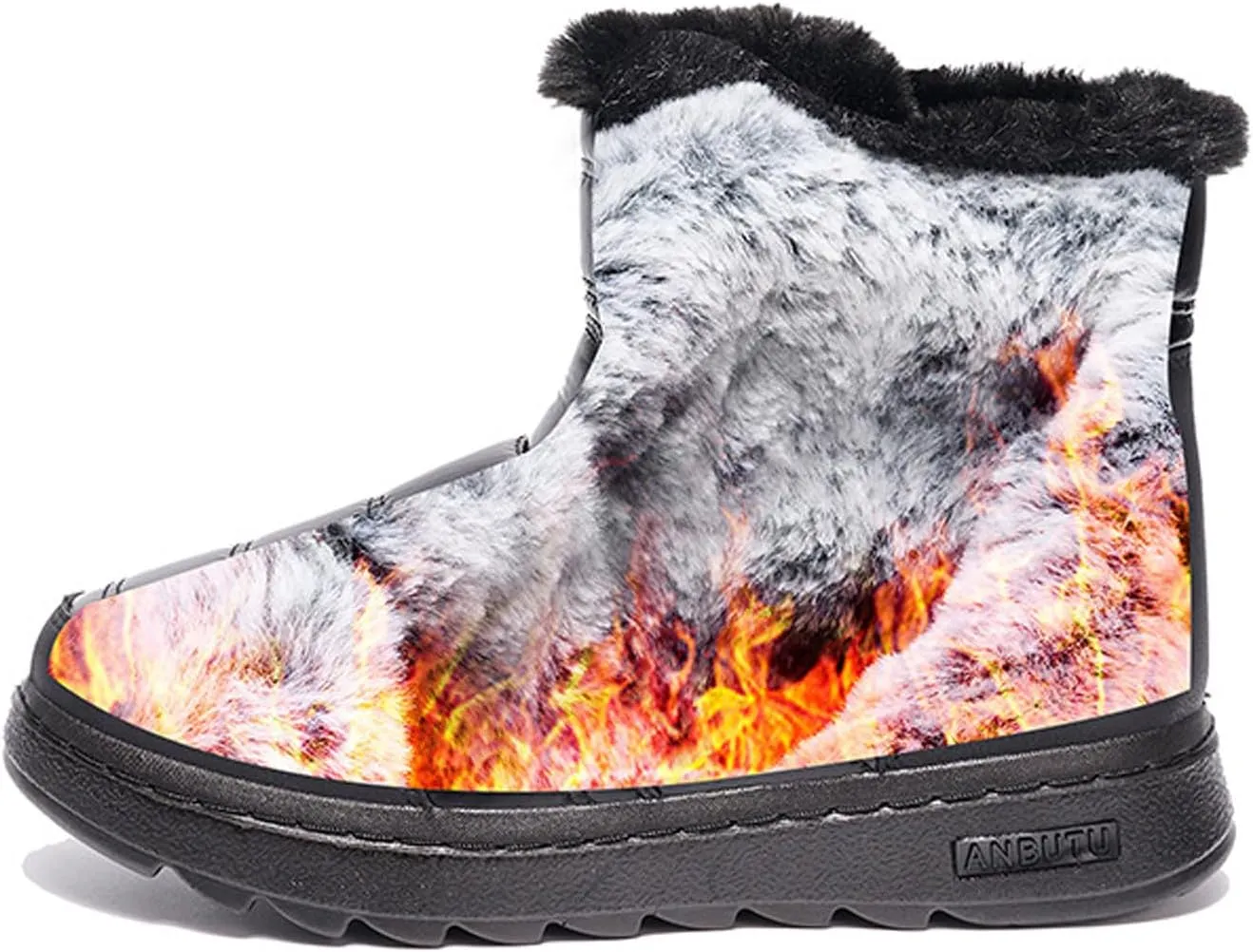 Teen Winter Boots Waterproof Snow Boots Fleece Sneaker Boots Platform Lightweight Hiking Boot Snow Boots for Teens