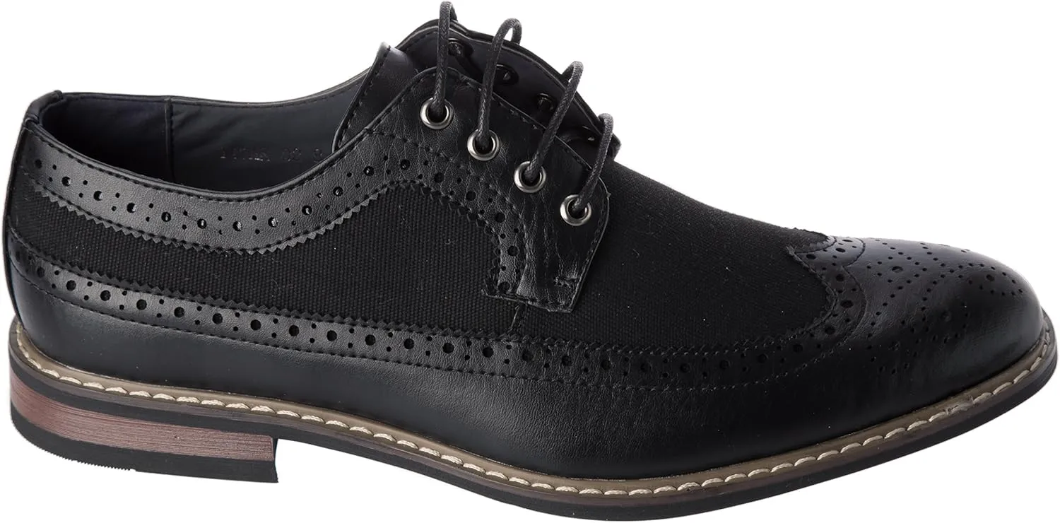 titan02 Mens Oxford Lace-Up Dress-Shoes