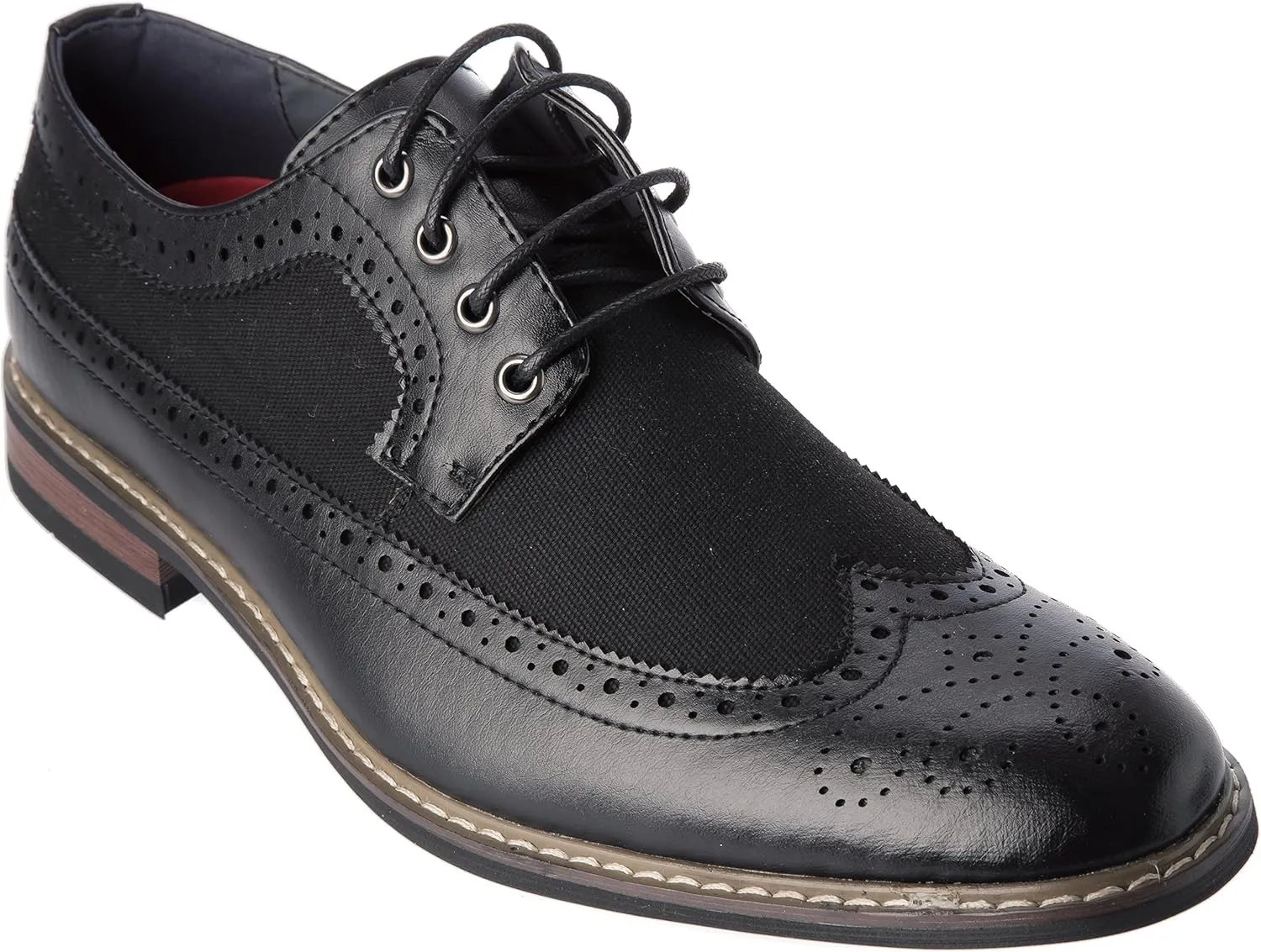 titan02 Mens Oxford Lace-Up Dress-Shoes