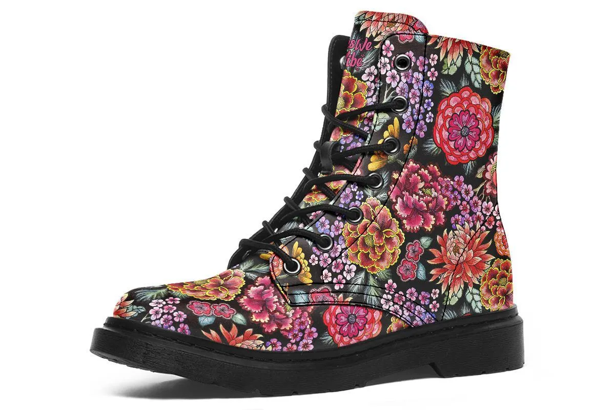 Traditional Black Floral