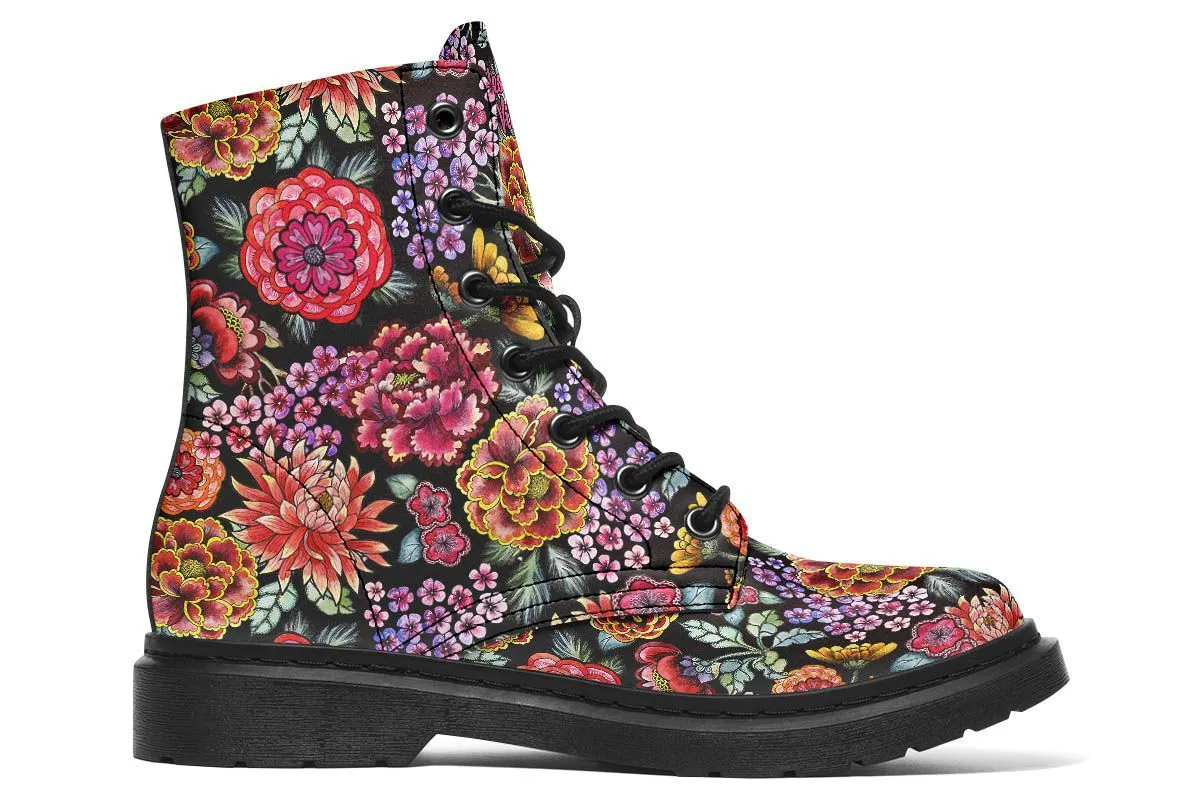 Traditional Black Floral