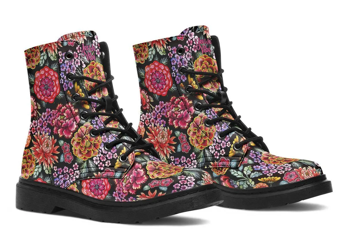 Traditional Black Floral