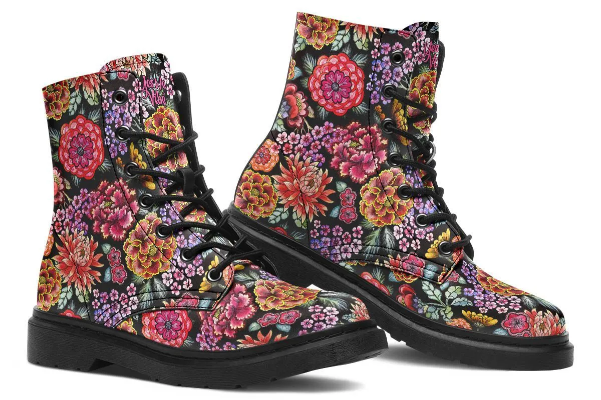 Traditional Black Floral