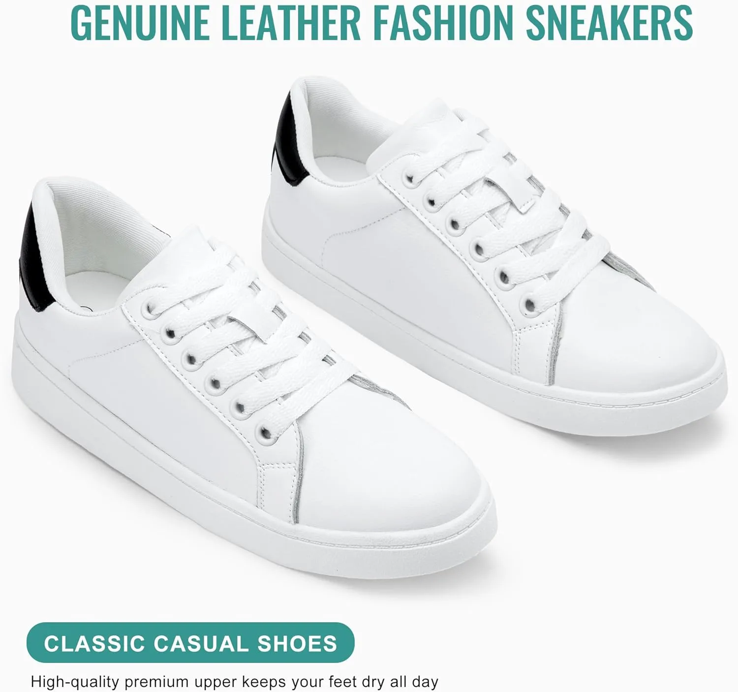 Vepose Women's Walking Casual Sneakers, Dressy Arch Support Comfortable Low Top Tennis Lace up 8003 Shoes