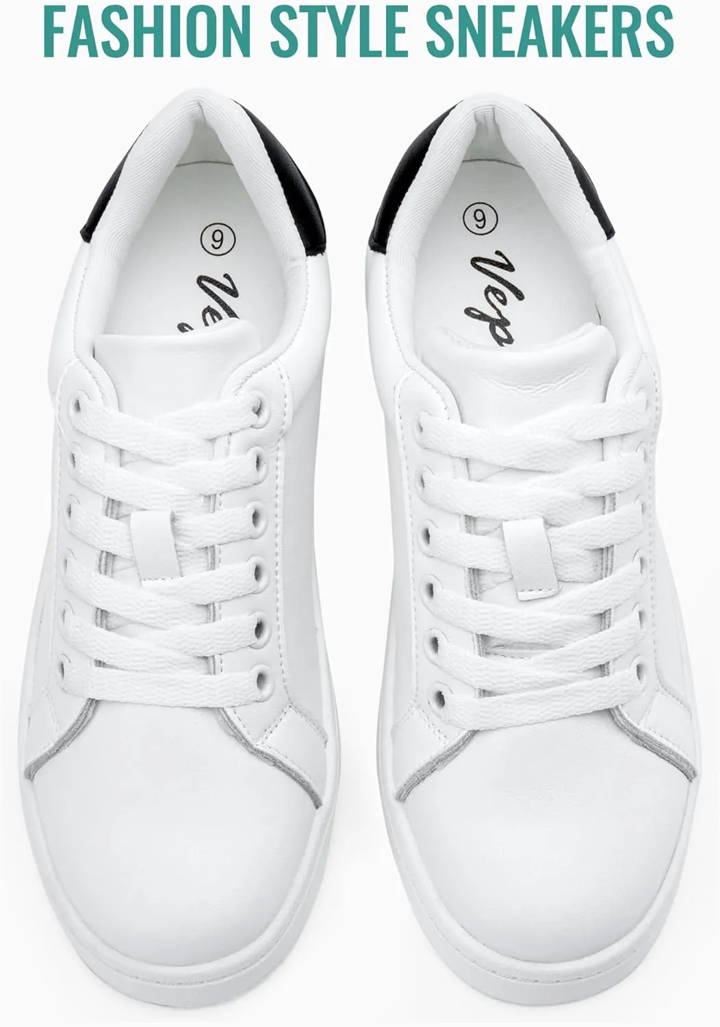 Vepose Women's Walking Casual Sneakers, Dressy Arch Support Comfortable Low Top Tennis Lace up 8003 Shoes