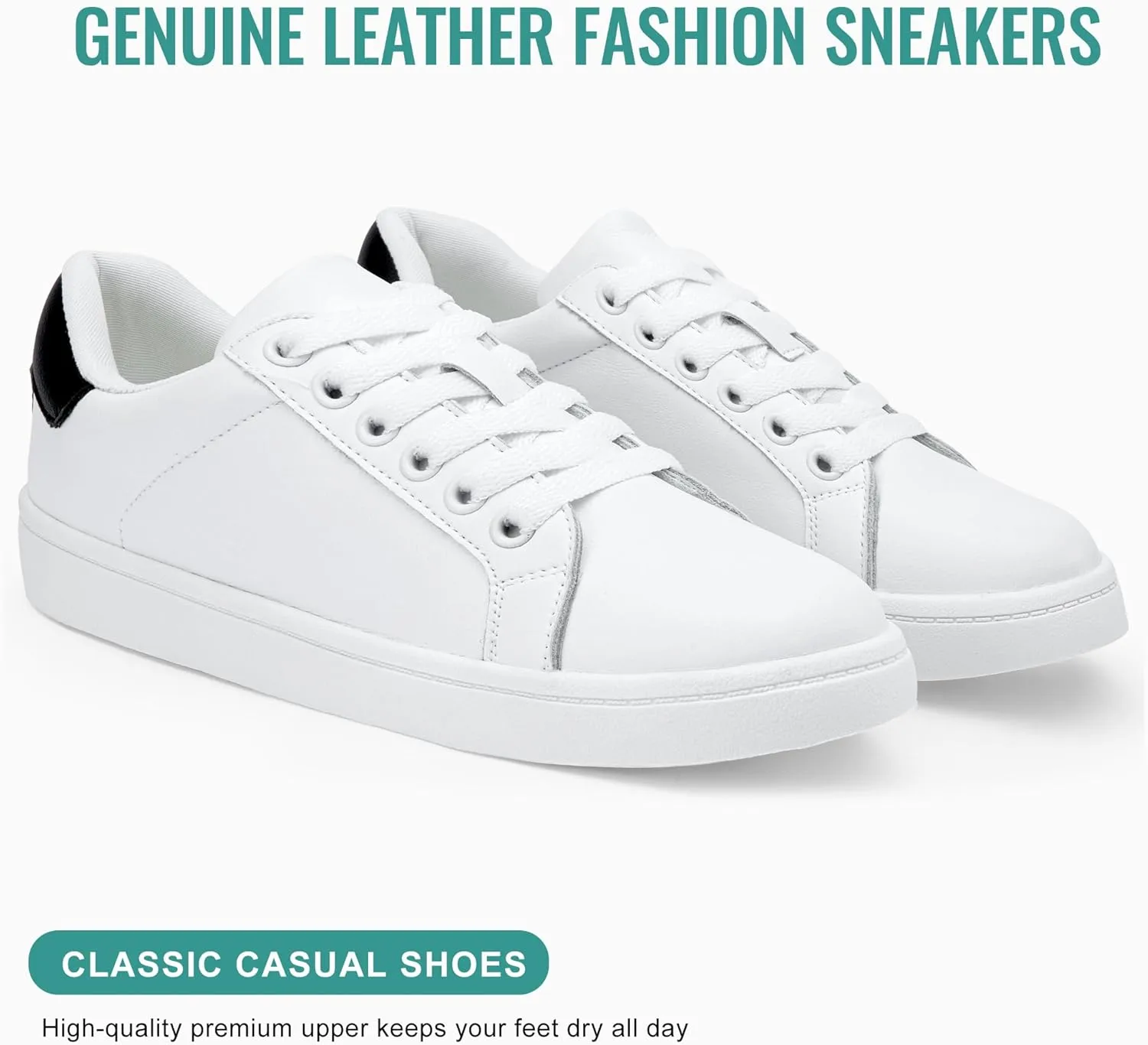 Vepose Women's Walking Casual Sneakers, Dressy Arch Support Comfortable Low Top Tennis Lace up 8003 Shoes