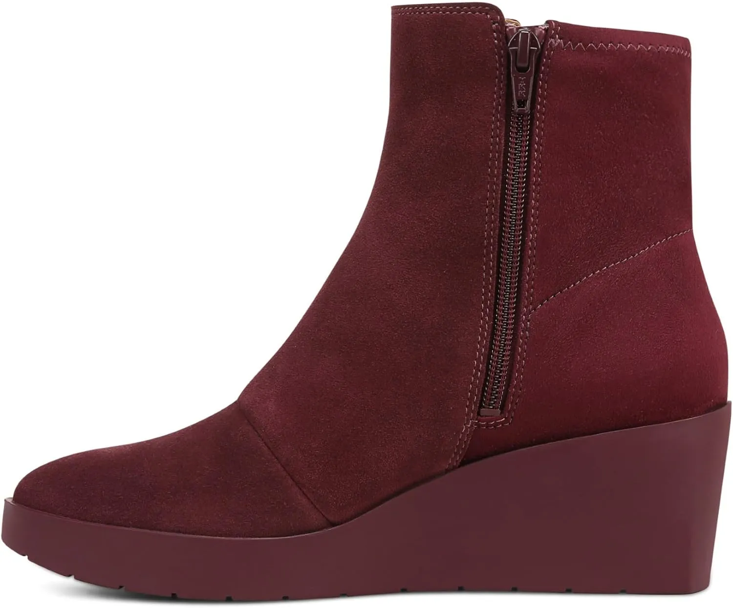 Vionic Women's Wedge Ankle Boots Skylar- Comfortable Bootoes& Supportive Walking Shoes with Built-in Arch Support