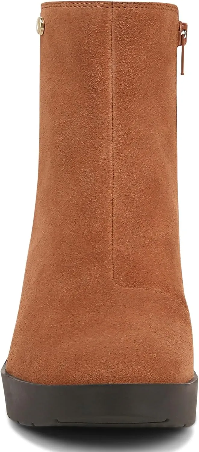 Vionic Women's Wedge Ankle Boots Skylar- Comfortable Bootoes& Supportive Walking Shoes with Built-in Arch Support